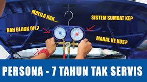Cara nak servis aircond kereta persona. Abang Azbi Proton Persona 7 Tahun Tak Servis Aircond Kereta Youtube