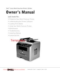 To download and install the dell photo printer 720 :componentname driver manually, select the right option from the list below. Dell 1815dn All In One Laser Printer Owner S Manual Manualzz