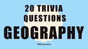 It's like the trivia that plays before the movie starts at the theater, but waaaaaaay longer. 20 Trivia Questions Geography No 1 Apho2018
