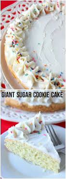 Giant Sugar Cookie Cake Recipe Cookie Cake Recipe Sugar Cookie Cakes Giant Cookie Recipes