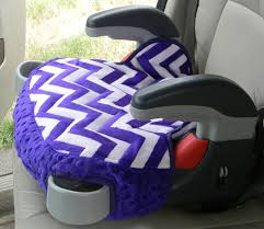 Booster Seat Cover For Graco Turbo Booster Seat In Purple Minky Chevron Design And Dot Minky Trim Or Other Colo Booster Seat Cover Booster Seat Chevron Design