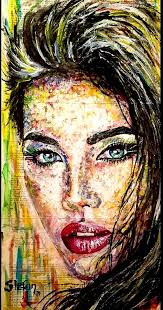 Flood acrylic painting