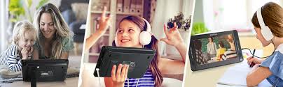 The screen rotates up to 270° and swivels up to 180° so you can watch from any angle. Amazon Com Wonnie 10 5 Dual Portable Dvd Player For Car Headrest Kids Cd Players With Two Headphones Built In 5 Hours Rechargeable Battery Support Usb Sd Mmc Regions Free Av Out In 1 Player 1 Monitor
