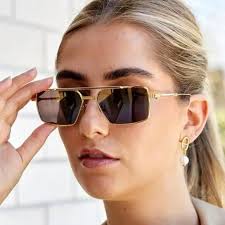 NEW VALENTINO SUNGLASSES, WOMEN GOLD SQUARE EYEWEAR VALENTINO
