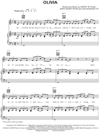 Maybe you would like to learn more about one of these? One Direction Olivia Sheet Music In F Major Transposable Download Print Sku Mn0160580