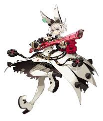 Ramlethal can fight using her two giant swords equipped or by setting them up to attack separately. Elphelt Valentine Guilty Gear Wiki Fandom Powered By Wikia Guilty Gear Character Art Character Design