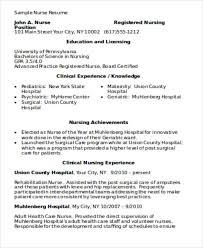 sample graduate nurse resume templates