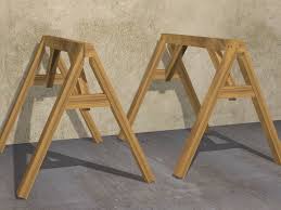 Folding wooden sawhorse plans plans diy free download wood pallet. How To Build A Saw Horse 14 Steps With Pictures Wikihow