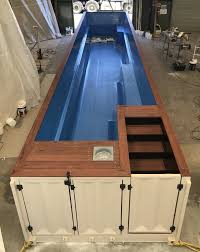 Converting A Shipping Container Into A Swimming Pool Seems Like A Cheap Way Of Keeping Cool This Summer Container House Container Pool Shipping Container Pool