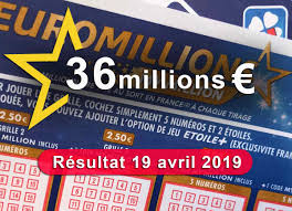 Le dernier résultat euromillion et tous les résultats de l'euromillions depuis sa création. Euromillion Grosse Cagnotte A Gagner Du Vendredi 19 Avril 2019 Cotedivoire News