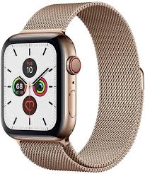 Apple Watch Series 5 Gps Cellular 44mm Gold Stainless Steel With Gold Milanese Loop A2095 Buy Apple Watch Apple Watch Apple Watch Series