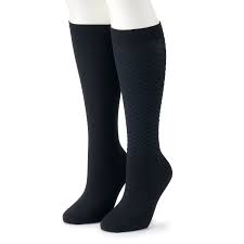 Women S Dr Scholl S 2 Pair Graduated Compression Knee High Socks Knee High Compression Socks Knee High Socks Socks