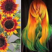 Hairstylist Creates Mesmerizing Nature Inspired Hair Designs 30 Pics In 2020 Hair Designs Hair Color Fire Hair