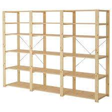 Hejne 3 Sections Etageres Bois De Conifere Ikea