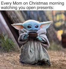 The image features the character baby yoda comfortably drinking from a mug with both its hands on the cup. File Baby Yoda Drinking Soup Meme 1 Jpg Meming Wiki