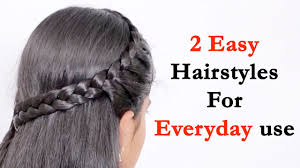 Easy hairstyles are hairdos which can take as little as 5 to 20 minutes to create, but still give you a fantastic look! Everyday Use Hairstyle For Long Hair Simple Hairstyles For Everyday Use Open Hair New Hairstyles Youtube