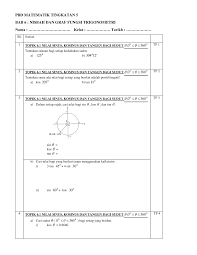 Pbd Mate T5 Bab 6 Hsushs Pbd Matematik Tingkatan 5 Bab 6 Nisbah Dan Graf Fungsi Trigonometri Studocu