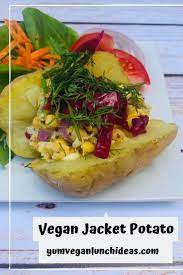Vegan Jacket Potato Vegan Baked Potato Recipe Vegan Baked Potato Quick Vegan Meals Baked Potato Fillings