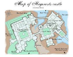 The design is based on the castle layout plan included in the book 'harry potter: 65 Hogwarts Ideas