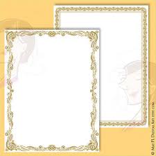 Certificate Borders Clipart French Design 8x11 Gold Frames Etsy Clip Art Borders Clip Art Frame