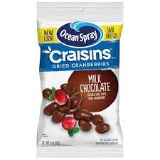 Craisins Milk Chocolate Ocean Spray Craisins Milk Chocolate Dried Cranberries 3 Oz Instacart