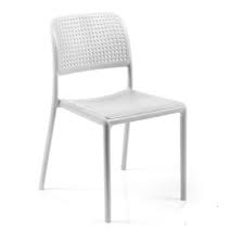 Bistro Chair White Color Matt Finish Plastic Resin Lawn Garden Outdoor Furniture Cheap Outdoor Chairs Stacking Dining Chair Outdoor Chairs