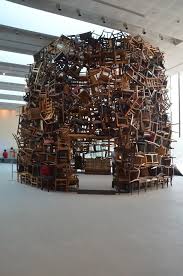 Chairs For Abu Dhabi 2012 By Japanese Installation Artist Tadashi Kawamata B 1953 Abu Dhabi Art 2012 Vi Artistic Installation Art Chair Large Scale Art