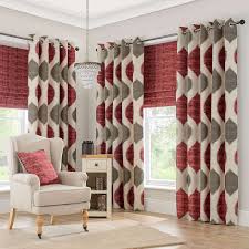 Morocco Red Eyelet Curtains Red And Grey Curtains Red Curtains Red Curtains Living Room