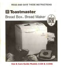 Toastmaster 1148x bread maker user manual. Toastmaster Bread Machine 1154 Instruction Operator Maintenance Manual Cd Ebay
