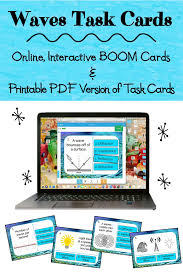 Distance Learning Waves Task Cards Printable Digital Activity Task Cards Digital Activities Free Science Worksheets