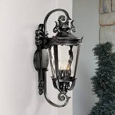 Western large rustic lantern wall sconce. Casa Marseille 31 High Large Black Outdoor Wall Light 49295 Lamps Plus