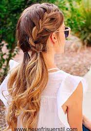 Hubsch Lange Geflochtene Frisur Coole Frisuren Lange Haare Ideen Geflochtene Frisuren
