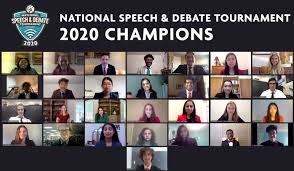 2020 National Champions National Speech Debate Association