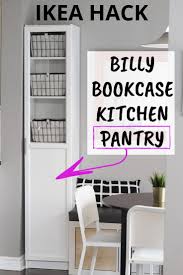 The Easiest Diy Kitchen Pantry Cabinet With The Ikea Billy Bookcase Hack Ikea Billy Bookcase Hack Ikea Billy Bookcase Pantry Cabinet Free Standing