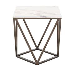Marlow Marble End Table Marble End Tables Living Room Accent Tables End Tables