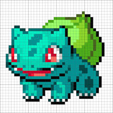 Bulbasaur Pixel Art Grid Pokemon Cross Stitch Pixel Art Pokemon