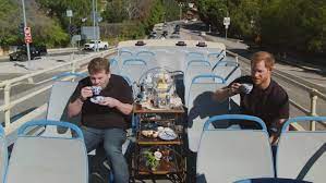 Carpool karaoke has been replaced with english tea on the 405, with the late late show welcoming a very special guest for last night's episode: Are James Corden And Prince Harry Friends