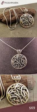 Make stunning jewelry with viking knit wire weave. Norse Viking Knit Gold Circle Pendant With Hematite And Spiral Glass Beads On A Leather Or Woven Cotton Cord Pendants Jewelry Valresa Com