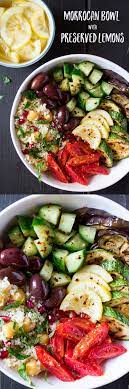 Moroccan Salad Bowl With Preserved Lemons Lazy Cat Kitchen Recipe Food Recipes Vegetarian Recipes