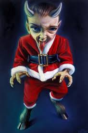 Ron English Kid Krampus Original Oil On Canvas Pop Surrealism Original  Painting