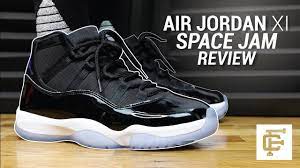 The space jam 11 features a premium patent leather upper, subtle concord detailing and mj's number 45 stitched on the heels. Air Jordan 11 Space Jam 2016 Review Youtube