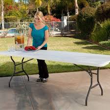 Costco Uk Lifetime 8ft Fold In Half Table Light Commercial Use Folding Table Garden Bbq Table