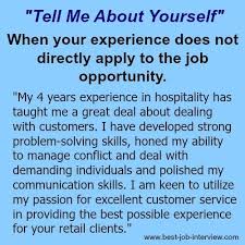Tell Me About Yourself The Right Answer Job Interview Advice Job Interview Preparation Job Interview Tips