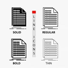 Bill Excel File Invoice Statement Icon In Thin Regular Bol In Icons Account Accounting Png And Vector With Transparent Background For Free Download Logo Templates Business Logo Statement