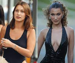 The model opted for chic florals, rendered in mesh for a trendy touch. Elle Australia Bella Hadid S Before And After Beauty Facebook