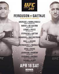 As promised, ufc president dana white announced the full ufc 249 fight card on monday. Ufc On Twitter The Whole Card See You On Espn Ppv Ufc249