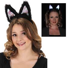 Costume Light Up Plush Cat Ears Headband Lumenears Cappel S