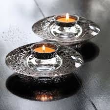 Orrefors eko votive holder, clear. Orrefors Discus Votive Crystal Classics