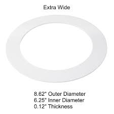 For example, use white trims if the ceiling is white. 10 Pack White Plastic Trim Ring For 8 Inch Recessed Can Down Light Oversized Lighting Fixture Walmart Com Walmart Com