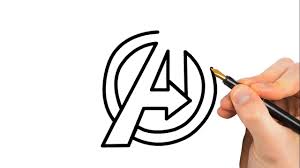 Earth's mightiest heroes coloring page. Drawing Avengers Infinity War Logo Avengers Coloring Page Youtube